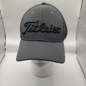 EUC Titleist Foot Joy Pro V 1 New Era Stretch Fit Hat Lg/XL Used Golf Gray.